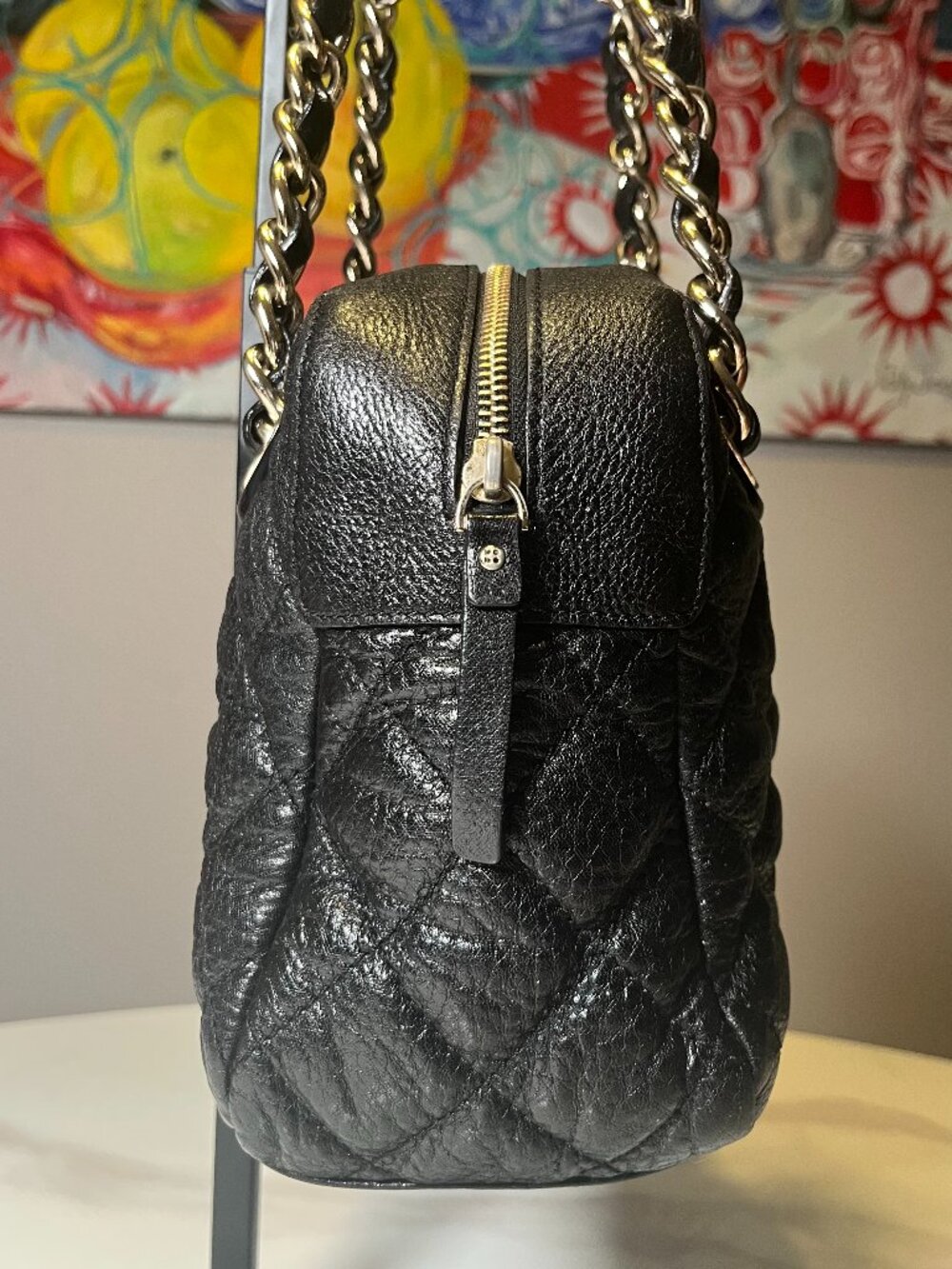 Kate Spade New York Elizabeth Gold Coast Quilted Black Leather Shoulder Bag - Picture 5 of 14